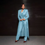 Men's Tailored Two-Piece Blazer and Pants Suit