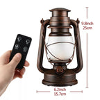 Vintage Camping Lantern and Remote Control Tent Light