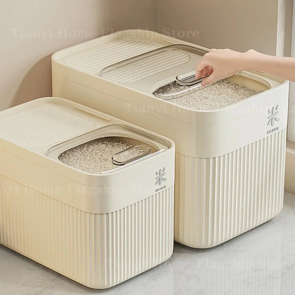 Airtight Kitchen Rice Storage Box and Dry Grain Container