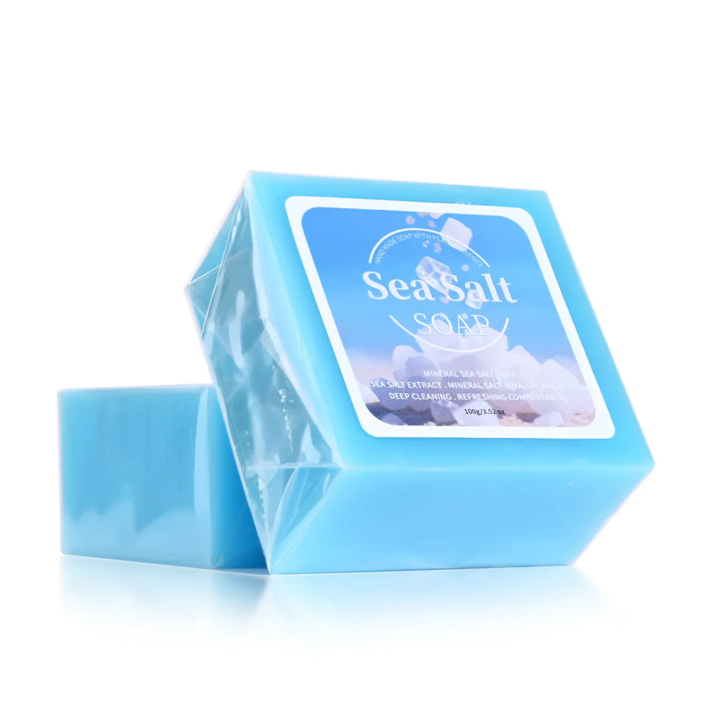 Unisex Hyaluronic Acid Sea Salt Cleansing Soap Bar 3.5 oz