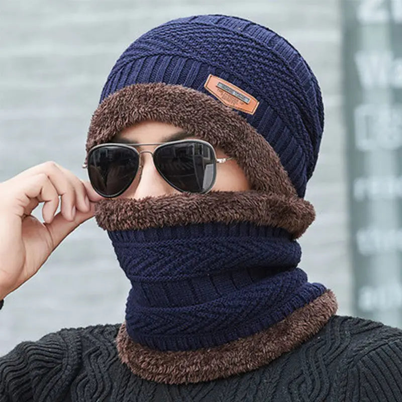 Women's Thermal Plush Hood Scarf & Mask Set