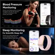 Screenless Fitness Tracker Health Smart Band and ECG Activity Monitor