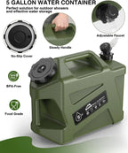 Portable Camping Shower with Rechargeable Pump and 5-Gallon Water Jug