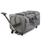 Portable Breathable Detachable Universal Wheel Pet Trolley Bag