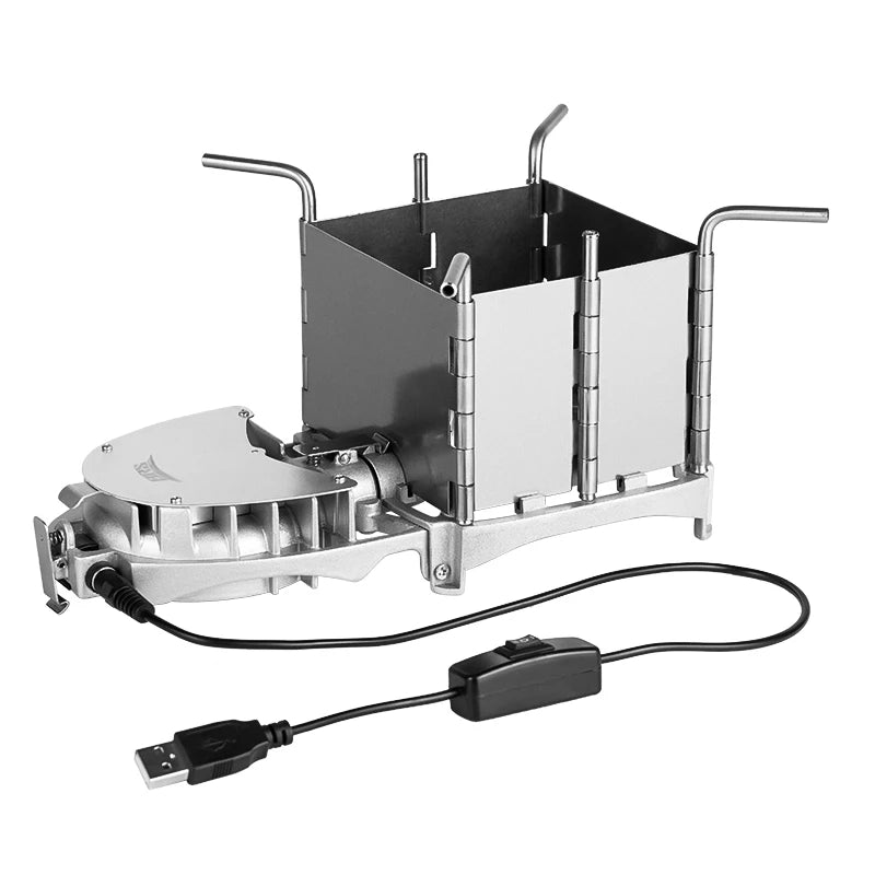 6000W Folding Wood Burning Stove with Electronic Blower