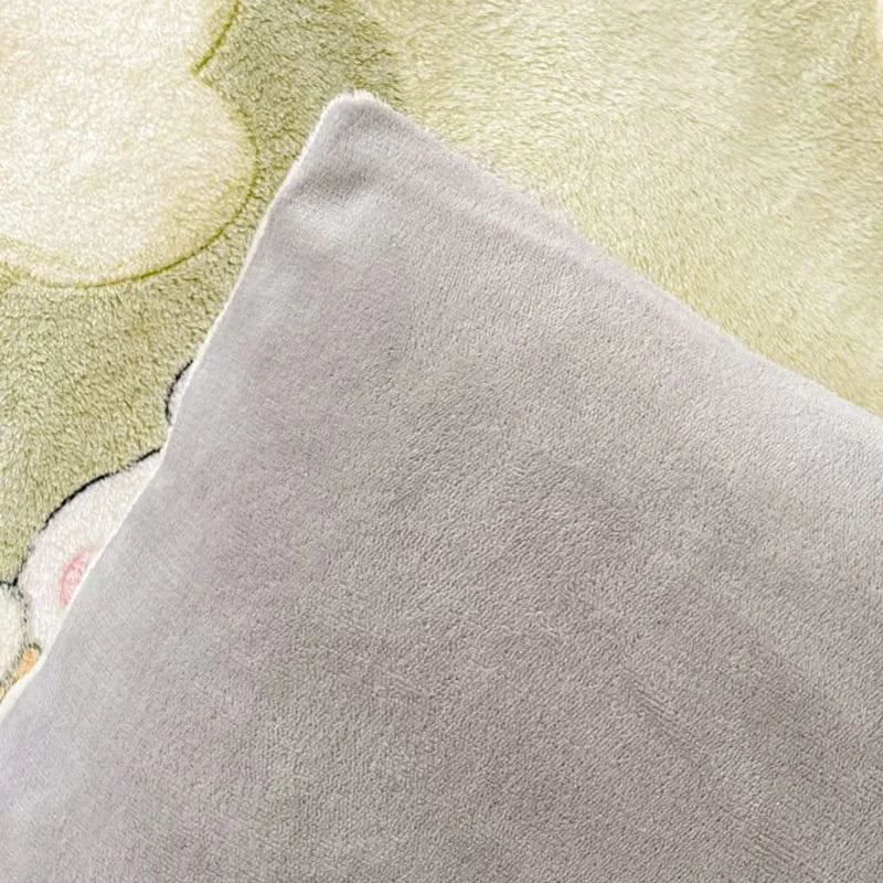 Warm Velvet Cartoon Duvet Cover and Plush Bedding Set