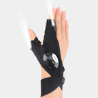 Waterproof LED Half Finger Flashlight Gloves