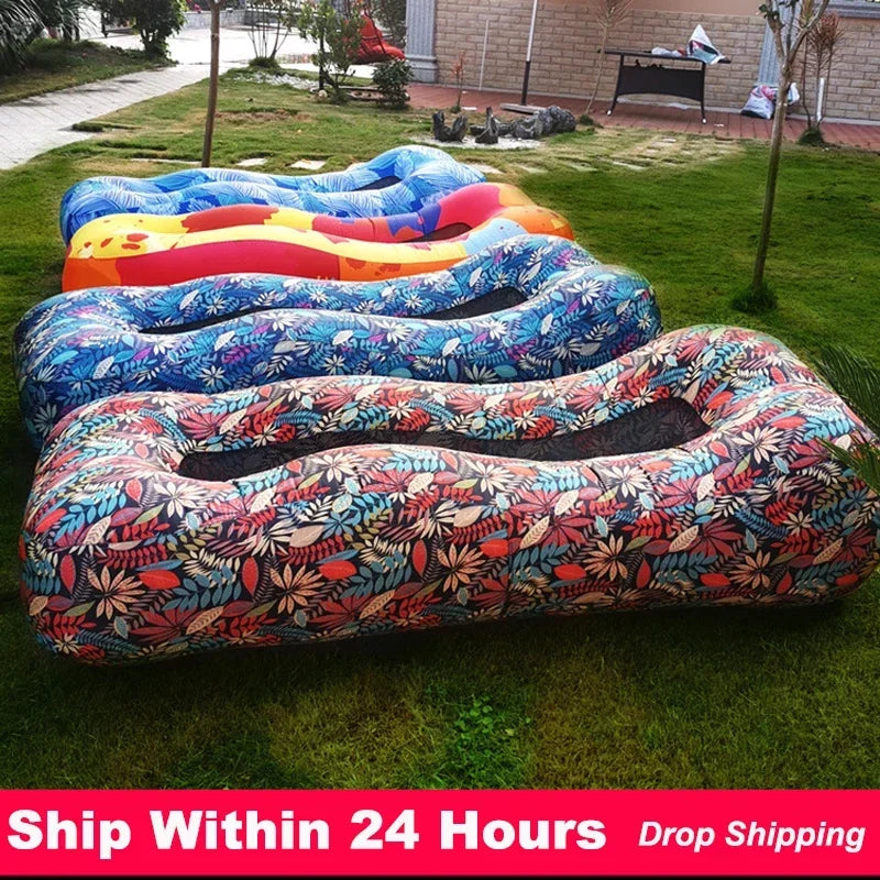Inflatable Sofa Bed and Portable Ultralight Camping Lounge Chair