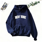 Women's Printed Hoodie Sweatshirt Jogger Pants Set