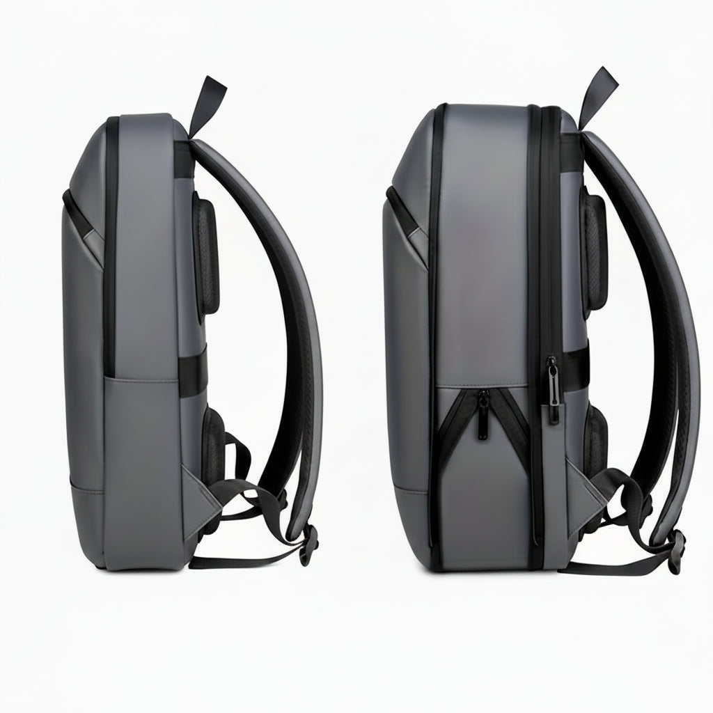 Men's Plain Oxford Luggage Strap Business Commuter Backpack
