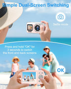 Portable Auto Focus Dual Screen Digital Camera 5K