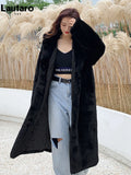 Women's Thick Warm Hooded Faux Fur Coat