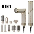 9-in-1 Hair Dryer Hot Comb Curling Iron Straightener Set