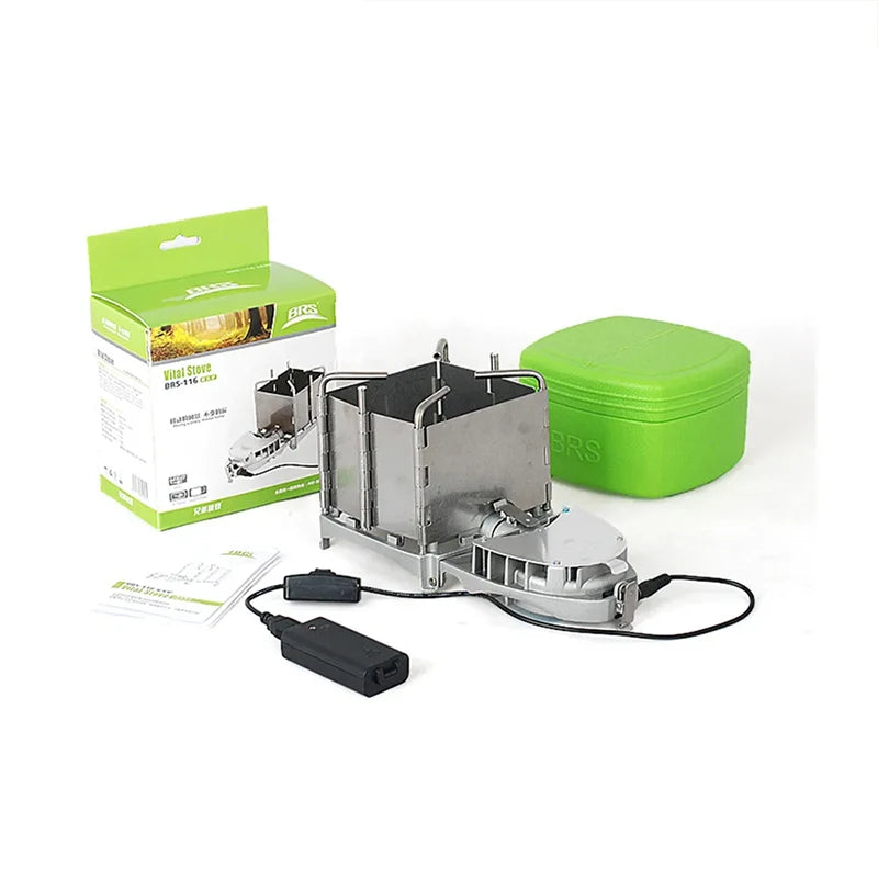 6000W Folding Wood Burning Stove with Electronic Blower
