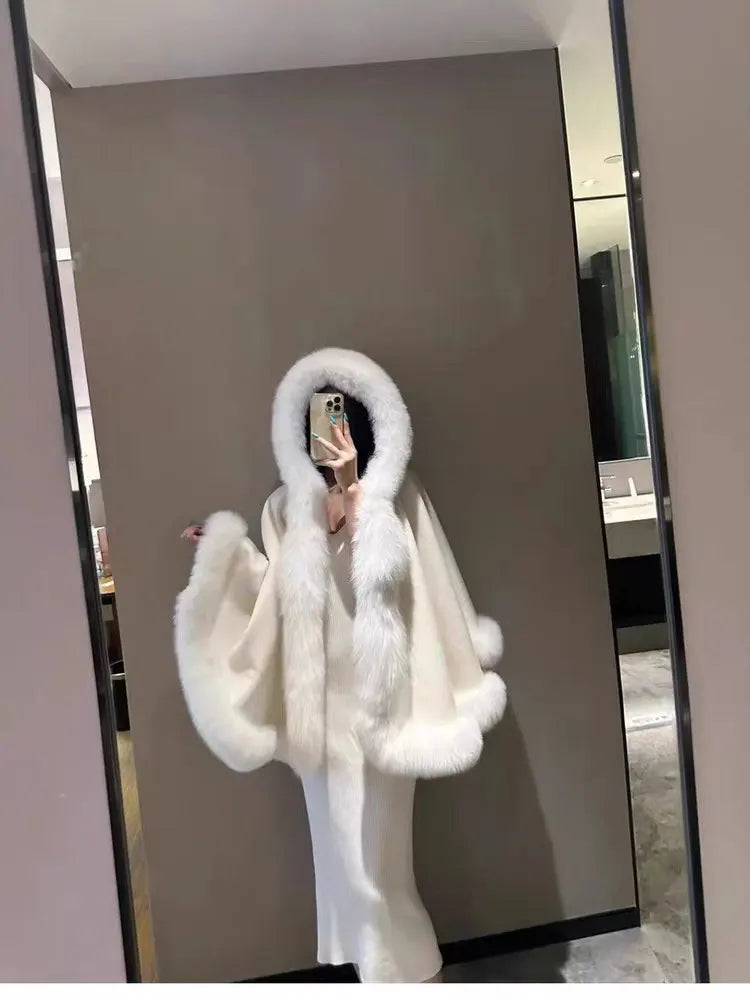 Women's Thick Warm Hooded Faux Fur Coat