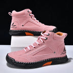 Men's Fashion Split Leather Handmade Casual Ankle Boots 2317-1