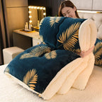 Thick Warm Fleece Quilt and Soft Fluffy Bedding Blanket