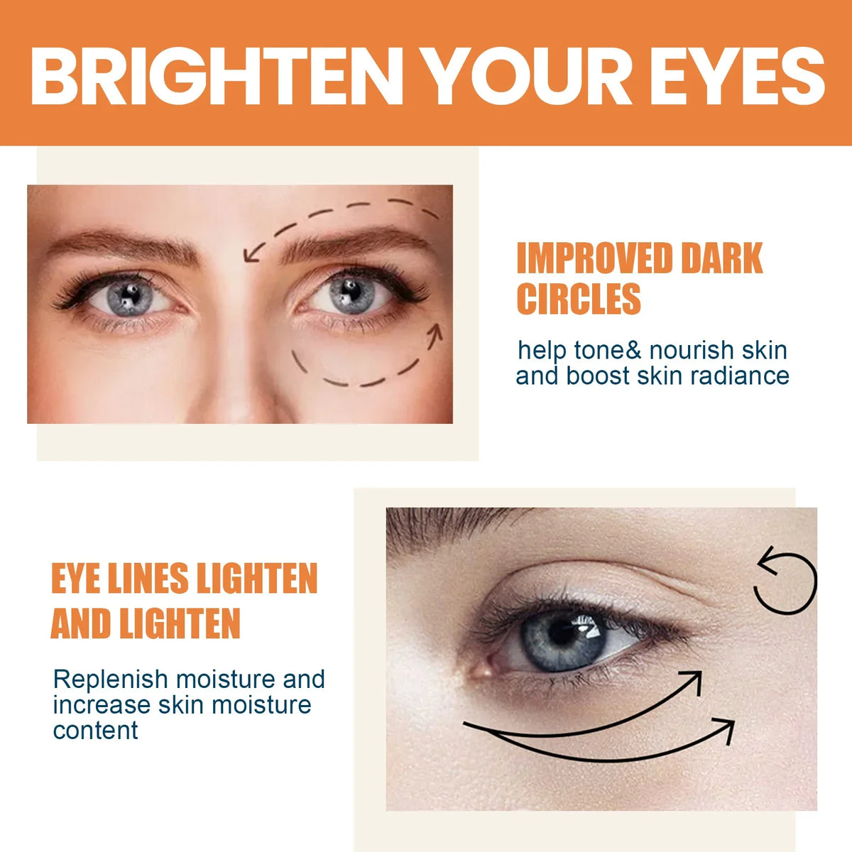 Unisex Vitamin C Brightening Anti-Wrinkle Eye Cream Stick
