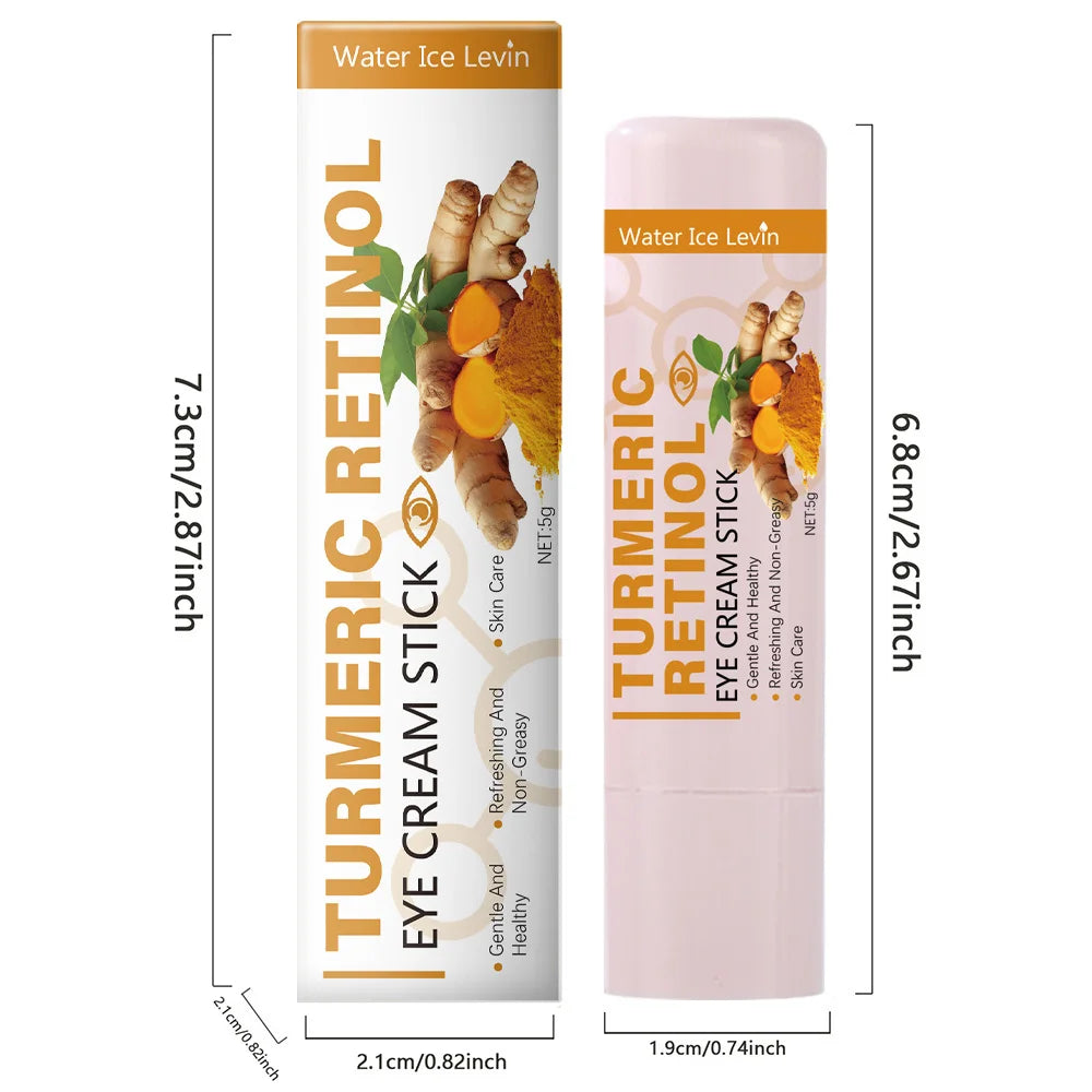 Unisex Turmeric Nourishing Brightening Eye Cream Stick WA-02-331 0.2 oz