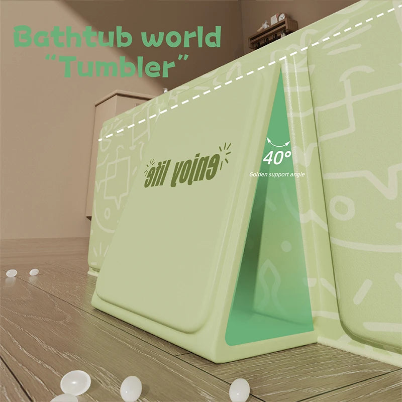 Portable Thick Folding Bathtub for Children Travel