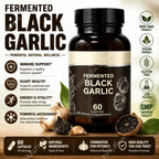 Fermented Black Garlic Capsules and Herbal Antioxidant Supplement