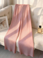 Women's Ruffle Cape Coat Pleated Wide Leg Pants Set