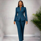 Men's Tailored Two-Piece Blazer and Pants Suit