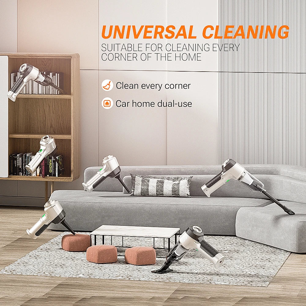 Cordless Handheld Car Vacuum Cleaner with Rechargeable Battery
