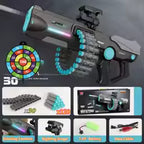 Dual Mode Electric Manual Soft Bullet Dart Blaster Toy Gun with Scope