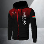 Men's Casual Zip Hooded Sweatshirt and Drawstring Pants Set