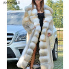 Women's Thick Warm Hooded Faux Fur Coat JLSKU8488