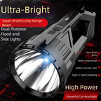 Rechargeable LED Flashlight and Waterproof Outdoor Searchlight