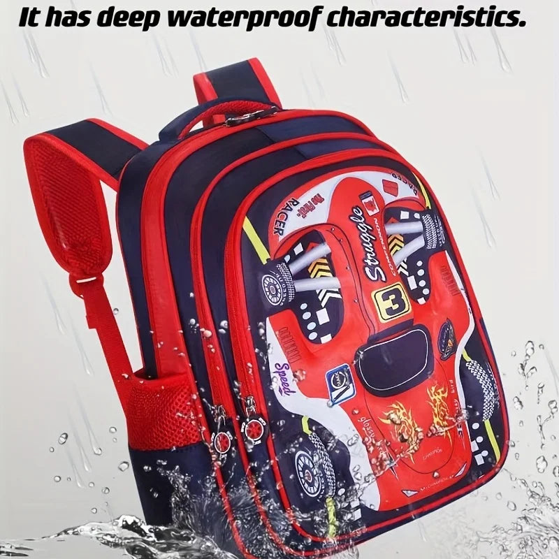 Kids' Waterproof 3D Car Preschool School Backpack
