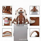 Unisex Casual Nylon Large Capacity Laptop Travel Backpack 2521