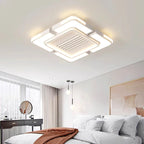 Modern Minimalist LED Ceiling Fan Light with Remote Control