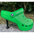 Women's Snake Shaped Rhinestone Pointed Toe High Heel Sandals
