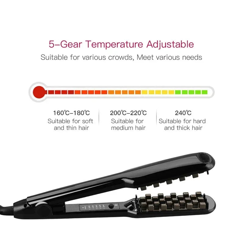 3/4 Inch Volumizing Ceramic Hair Iron Adjustable Temperature Styling Tool
