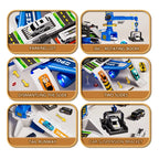 Kids' Airplane Track Toy Set with Lights and Sound