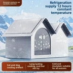 Cooling Ice House Pet Bed All-Season Oxford Dog and Cat Sofa
