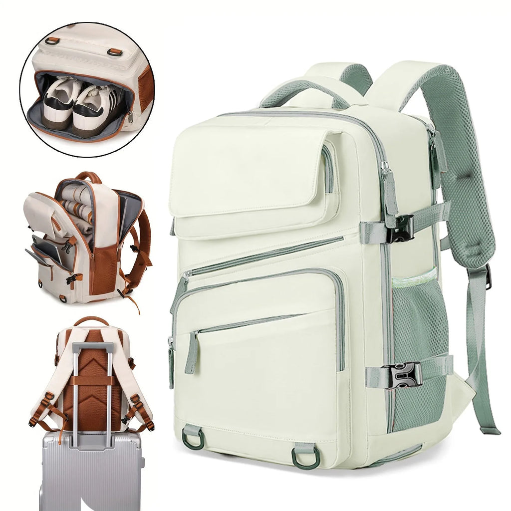 Unisex Casual Nylon Large Capacity Laptop Travel Backpack 2521