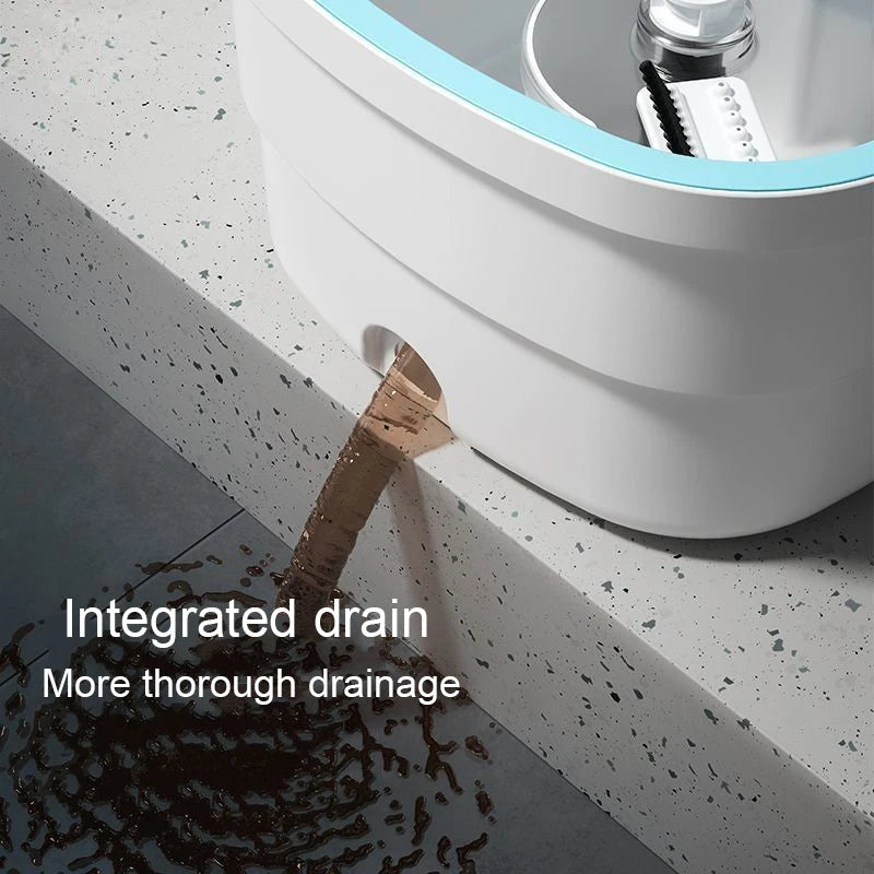 Self-Cleaning Spin Mop and Bucket Set with Dirt Separation System 68187