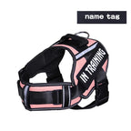 Adjustable Nylon Dog Harness with Neck Guard and Reflective Breathable Mesh Vest