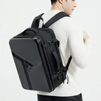 Men's Fashion Hard Shell 17 Inch Laptop Travel Backpack