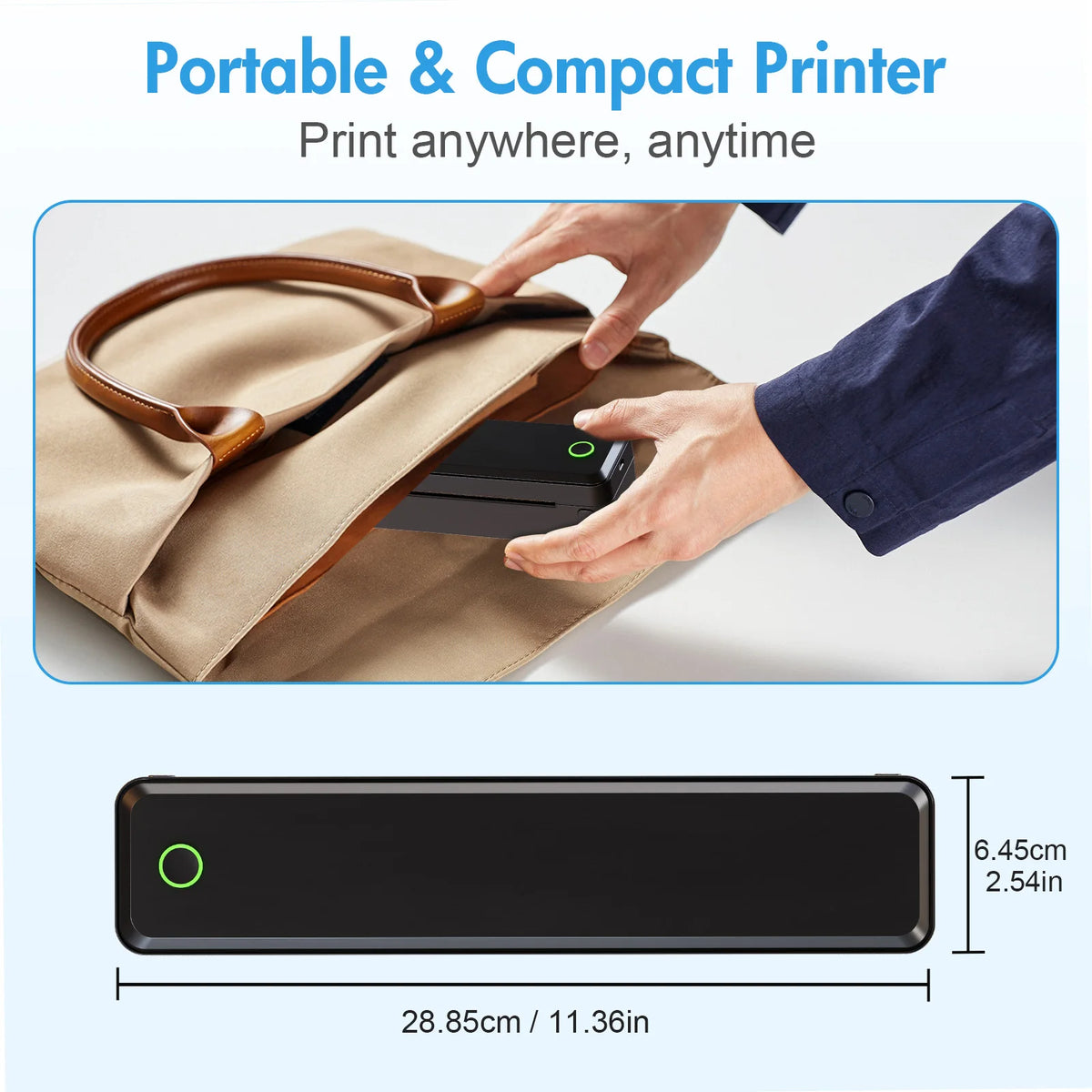 Portable Wireless Bluetooth Inkless Thermal Mobile Printer U8