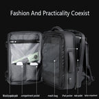Men's Fashion Hard Shell 17 Inch Laptop Travel Backpack