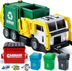 Kids Friction Powered Large Garbage Truck Toy Set