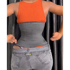 Women's Postpartum Firm Control Waist Trainer Vest Black