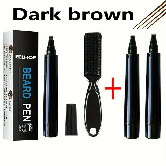 Men's Waterproof Beard Filling Pen Shaping Kit