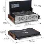 Folding Camping BBQ Grill and Stainless Steel Portable Charcoal Oven