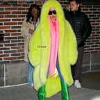 Women's Thick Warm Hooded Faux Fur Coat